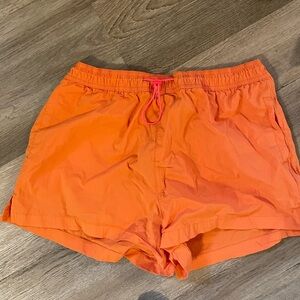 Orange baggy shorts size medium